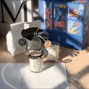 Diptyque carousel baies & Feu de Bois candle set Holiday Limited Edition